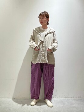 「#チェック」｜bulle de savonさん（レディース・156cm）の春コーディネート