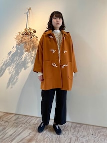 △Wool/super100 midle length duffle コート yuni Wool/super100midle