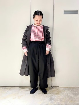 「yuni（ユニ　）のアイテム（その他アウター）」を使った、bulle de savonさん（レディース・152cm）の春コーディネート