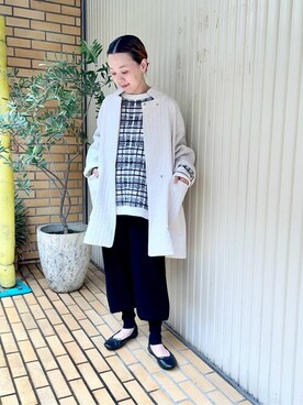 「yuni（ユニ　）のアイテム（その他アウター）」を使った、bulle de savonさん（レディース・152cm）の秋コーディネート
