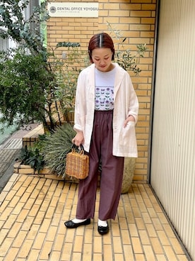 yuni（ユニ ）の「レーヨンリネンナイロン haori ジャケット