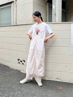 「yuni（ユニ　）のアイテム」を使った、bulle de savonさん（レディース・165cm）の夏コーディネート