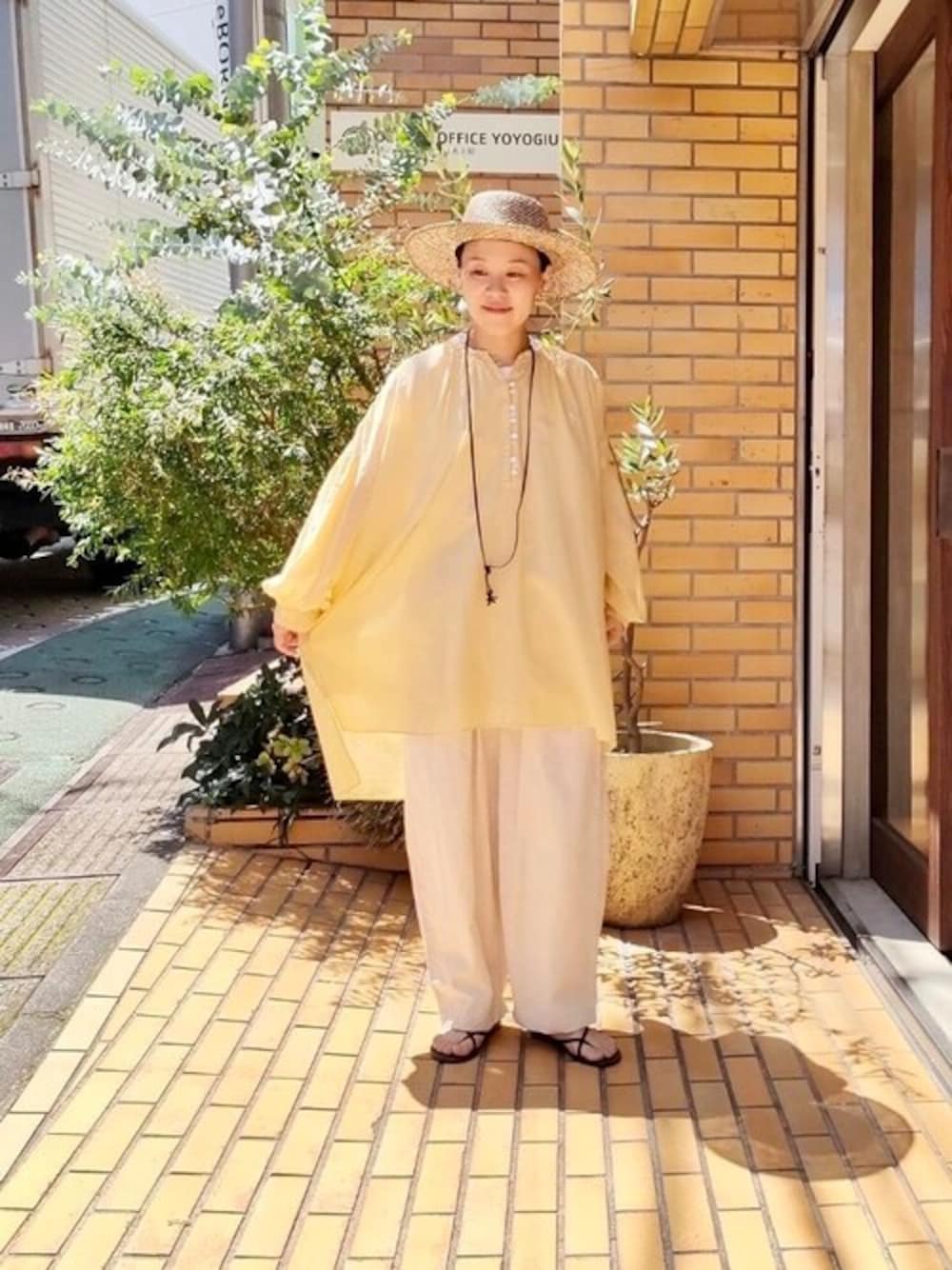 yuni（ユニ ）の「○ハイツイストガスボイル コットンギャザー