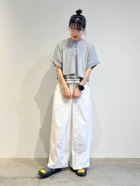 「bulle de savon（ビュルデサボン）のアイテム（ソックス/靴下）」を使った、bulle de savonさん（レディース・162cm）の夏コーディネート