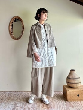 「yuni（ユニ　）のアイテム（ブルゾン）」を使った、bulle de savonさん（レディース・172cm）の秋コーディネート