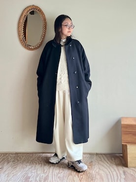 「yuni（ユニ　）のアイテム（ジャケット/アウター）」を使った、bulle de savonさん（レディース・152cm）の秋コーディネート