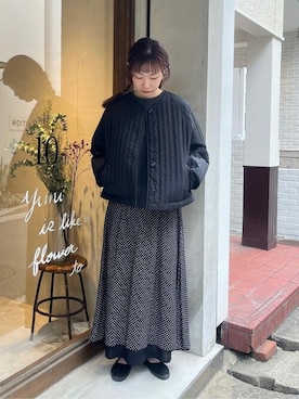 「yuni（ユニ　）のアイテム（ジャケット/アウター）」を使った、bulle de savonさん（レディース・165cm）の冬コーディネート