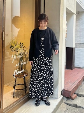 「yuni（ユニ　）のアイテム（ジャケット/アウター）」を使った、bulle de savonさん（レディース・166cm）の春コーディネート