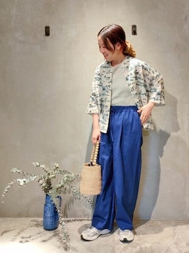 「アイテム（タンクトップ）」を使った、bulle de savonさん（レディース・152cm）の春コーディネート