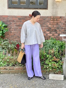 「yuni（ユニ　）のアイテム」を使った、bulle de savonさん（レディース・152cm）の春コーディネート