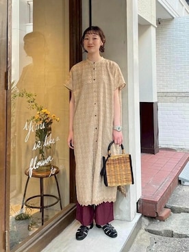 「yuni（ユニ　）のアイテム」を使った、bulle de savonさん（レディース・166cm）の春コーディネート