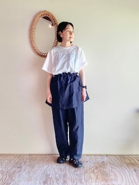 「yuni（ユニ　）のアイテム」を使った、bulle de savonさん（レディース・154cm）の春コーディネート