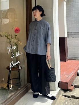 「yuni（ユニ　）のアイテム」を使った、bulle de savonさん（レディース・159cm）の春コーディネート