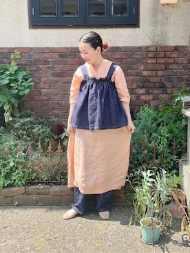 「yuni（ユニ　）のアイテム」を使った、bulle de savonさん（レディース・159cm）の春コーディネート