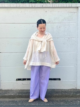「yuni（ユニ　）のアイテム」を使った、bulle de savonさん（レディース・152cm）の春コーディネート