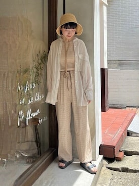 「yuni（ユニ　）のアイテム」を使った、bulle de savonさん（レディース・159cm）の春コーディネート