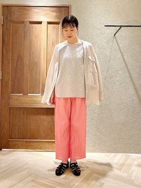 「yuni（ユニ　）のアイテム」を使った、bulle de savonさん（レディース・163cm）の春コーディネート