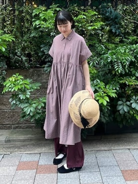 「yuni（ユニ　）のアイテム」を使った、bulle de savonさん（レディース・159cm）の春コーディネート