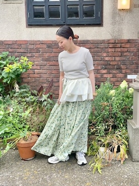 「yuni（ユニ　）のアイテム」を使った、bulle de savonさん（レディース・152cm）の春コーディネート
