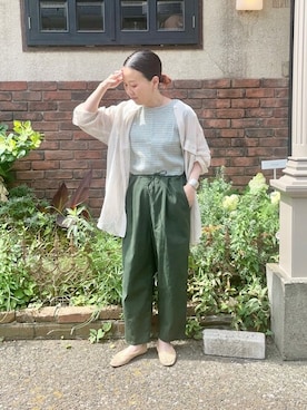 「yuni（ユニ　）のアイテム」を使った、bulle de savonさん（レディース・152cm）の夏コーディネート