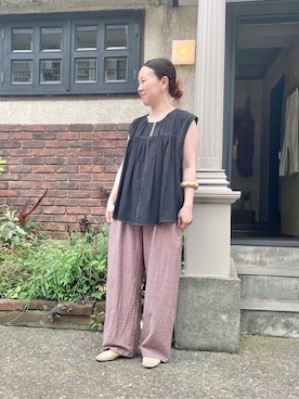 「yuni（ユニ　）のアイテム」を使った、bulle de savonさん（レディース・152cm）の夏コーディネート