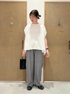 「yuni（ユニ　）のアイテム」を使った、bulle de savonさん（レディース・166cm）の夏コーディネート
