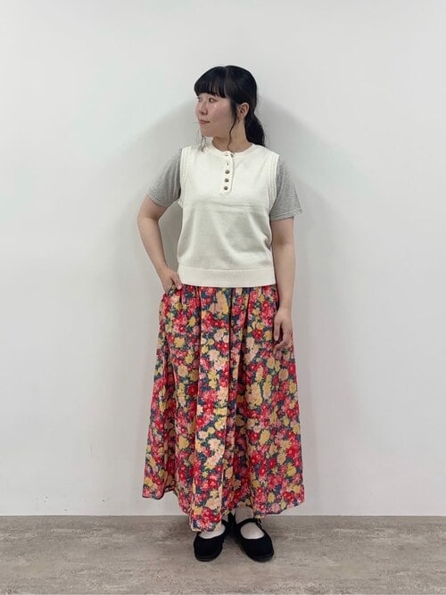 bulle de savon（ビュルデサボン）の「Lace×tulle frill ベスト