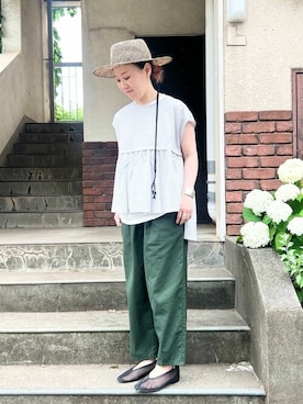 「yuni（ユニ　）のアイテム」を使った、bulle de savonさん（レディース・152cm）の夏コーディネート