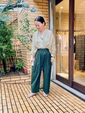 「yuni（ユニ　）のアイテム」を使った、bulle de savonさん（レディース・152cm）の夏コーディネート