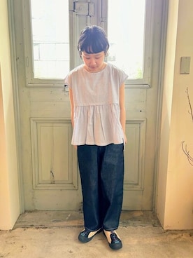 「yuni（ユニ　）のアイテム」を使った、bulle de savonさん（レディース・155cm）の夏コーディネート
