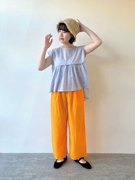 「yuni（ユニ　）のアイテム」を使った、bulle de savonさん（レディース・158cm）の夏コーディネート