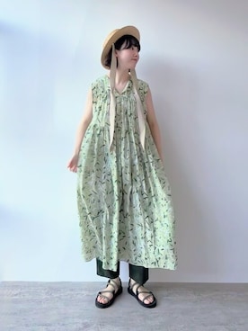 「yuni（ユニ　）のアイテム」を使った、bulle de savonさん（レディース・158cm）の夏コーディネート