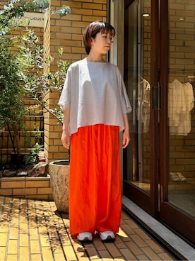 「yuni（ユニ　）のアイテム」を使った、bulle de savonさん（レディース・150cm）の夏コーディネート