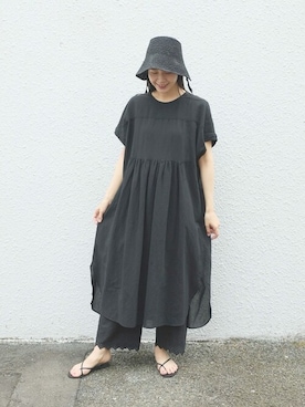 「yuni（ユニ　）のアイテム」を使った、bulle de savonさん（レディース・163cm）の夏コーディネート