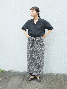 「yuni（ユニ　）のアイテム」を使った、bulle de savonさん（レディース・163cm）の夏コーディネート