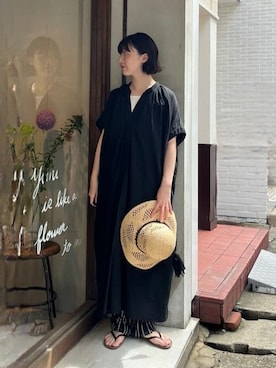 「yuni（ユニ　）のアイテム」を使った、bulle de savonさん（レディース・158cm）の夏コーディネート