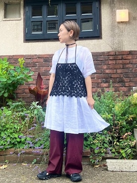 「yuni（ユニ　）のアイテム」を使った、bulle de savonさん（レディース・150cm）の夏コーディネート