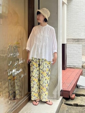 「yuni（ユニ　）のアイテム」を使った、bulle de savonさん（レディース・159cm）の夏コーディネート