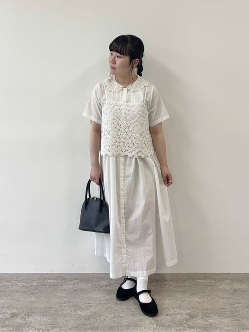 キャミソール おはな刺繍 キャミソール AMBIDEX Store △〇 おはな刺繍 キャミソール(F アイボリー