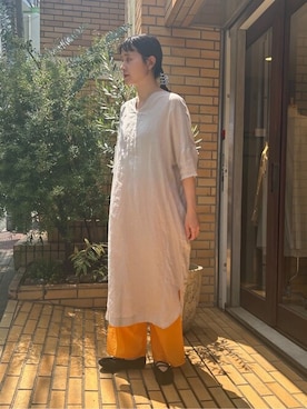 「yuni（ユニ　）のアイテム」を使った、bulle de savonさん（レディース・163cm）の夏コーディネート