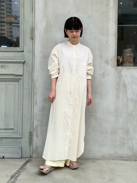 「アイテム（シャツワンピース）」を使った、bulle de savonさん（レディース・150cm）の夏コーディネート