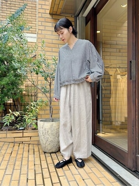 「yuni（ユニ　）のアイテム」を使った、bulle de savonさん（レディース・163cm）の夏コーディネート