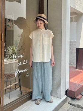 「yuni（ユニ　）のアイテム」を使った、bulle de savonさん（レディース・151cm）の夏コーディネート