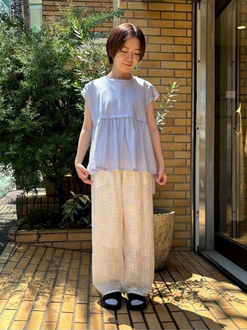 eyelet embroidelyイージーパンツ eyelet embroidelyイージーパンツ △eyelet embroidelyイージーパンツ