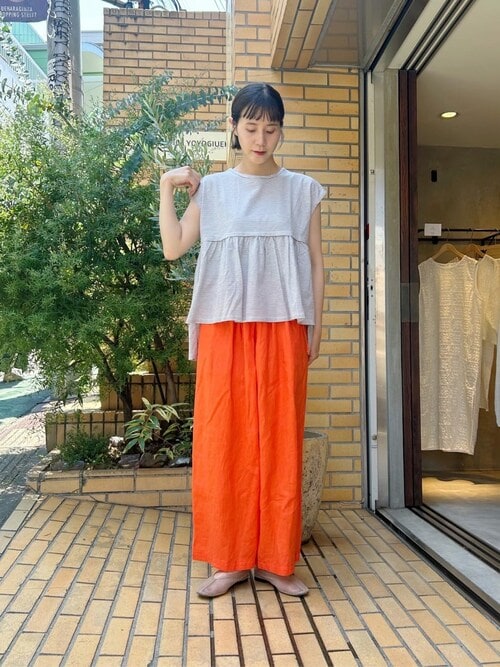 △Linen drawstrings パンツ（その他パンツ）｜yuni（ユニ ）の