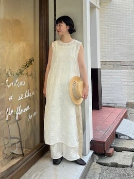 「yuni（ユニ　）のアイテム」を使った、bulle de savonさん（レディース・159cm）の夏コーディネート