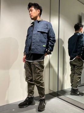 「G-STAR RAW（ジースターロゥ）のアイテム（デニムジャケット）」を使った、G-Star RAWさん（メンズ・179cm）の春コーディネート