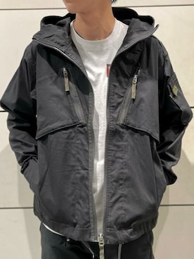 「新作」｜「アイテム（ミリタリージャケット）」を使った、G-Star RAWさん（メンズ・175cm）の春コーディネート