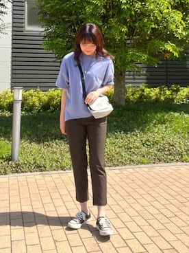 「DISCUS ATHLETIC（ディスカス　アスレチック）のアイテム」を使った、fuwa chanさん（レディース・162cm）の春コーディネート