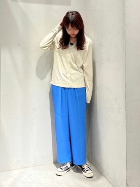 「AMERICAN HOLIC（アメリカンホリック）のアイテム（カーディガン/ボレロ）」を使った、fuwa chanさん（レディース・162cm）の春コーディネート